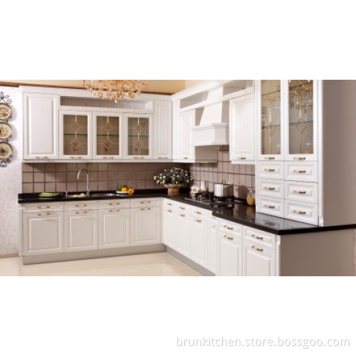 Cream White MFC Finish Kitchen Cabinet